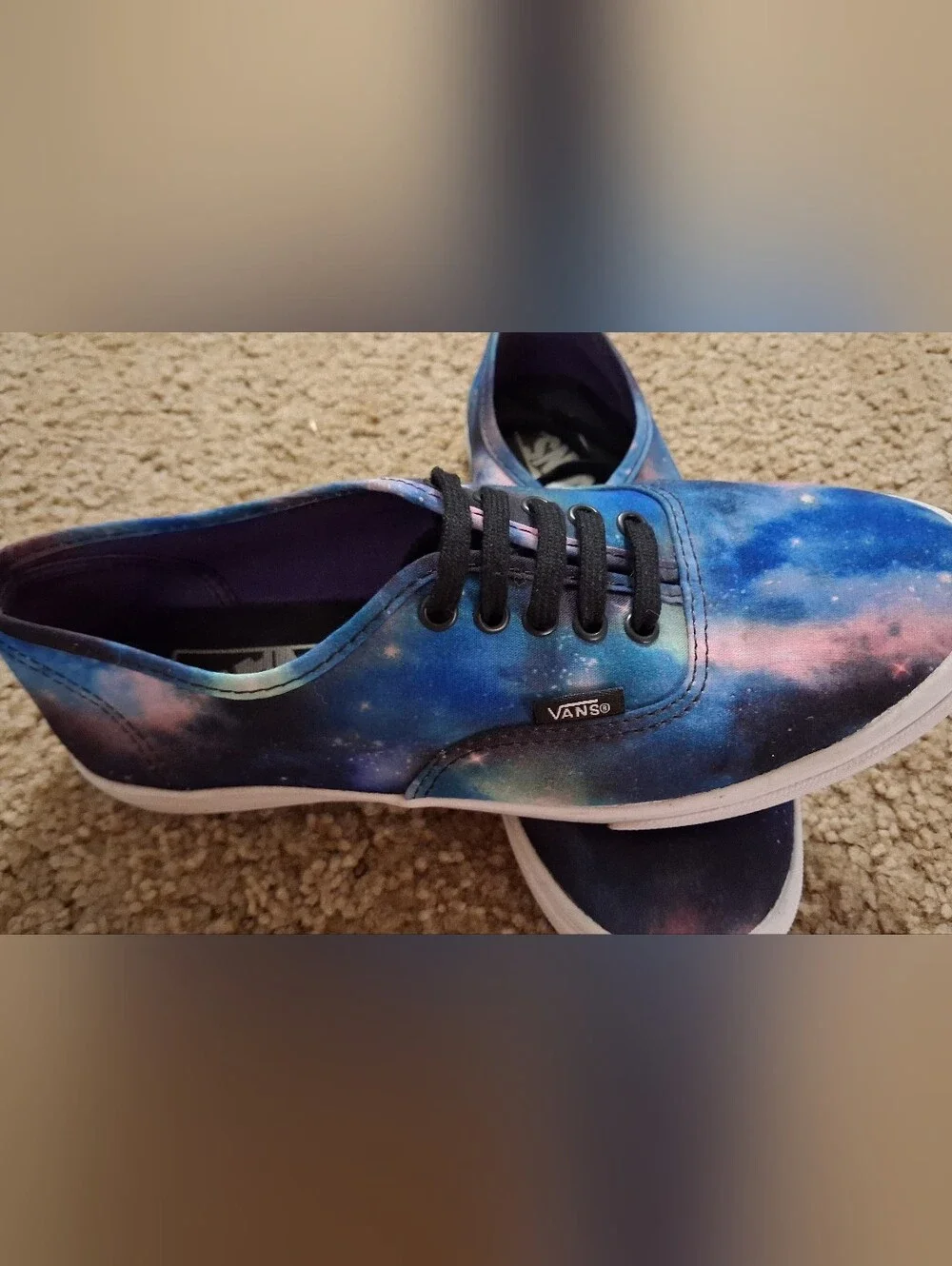 Vans Unisex Galaxy Canvas Sneakers - Blue/Pink/Black